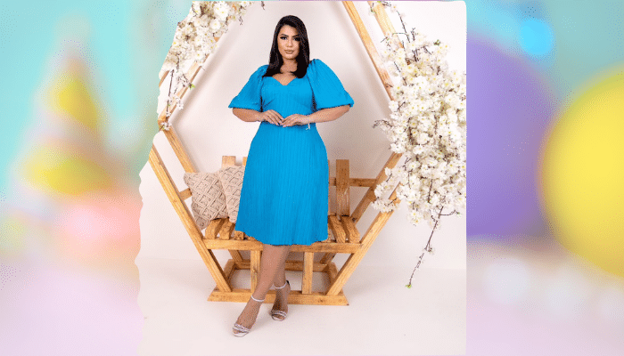 Moda Plus Mulher crepe
