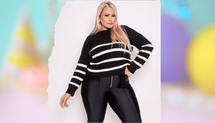 Moda Plus Mulher tricô